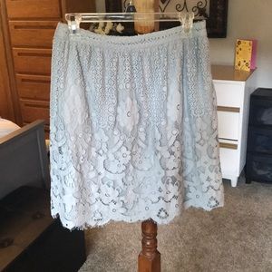 Light blue skirt
